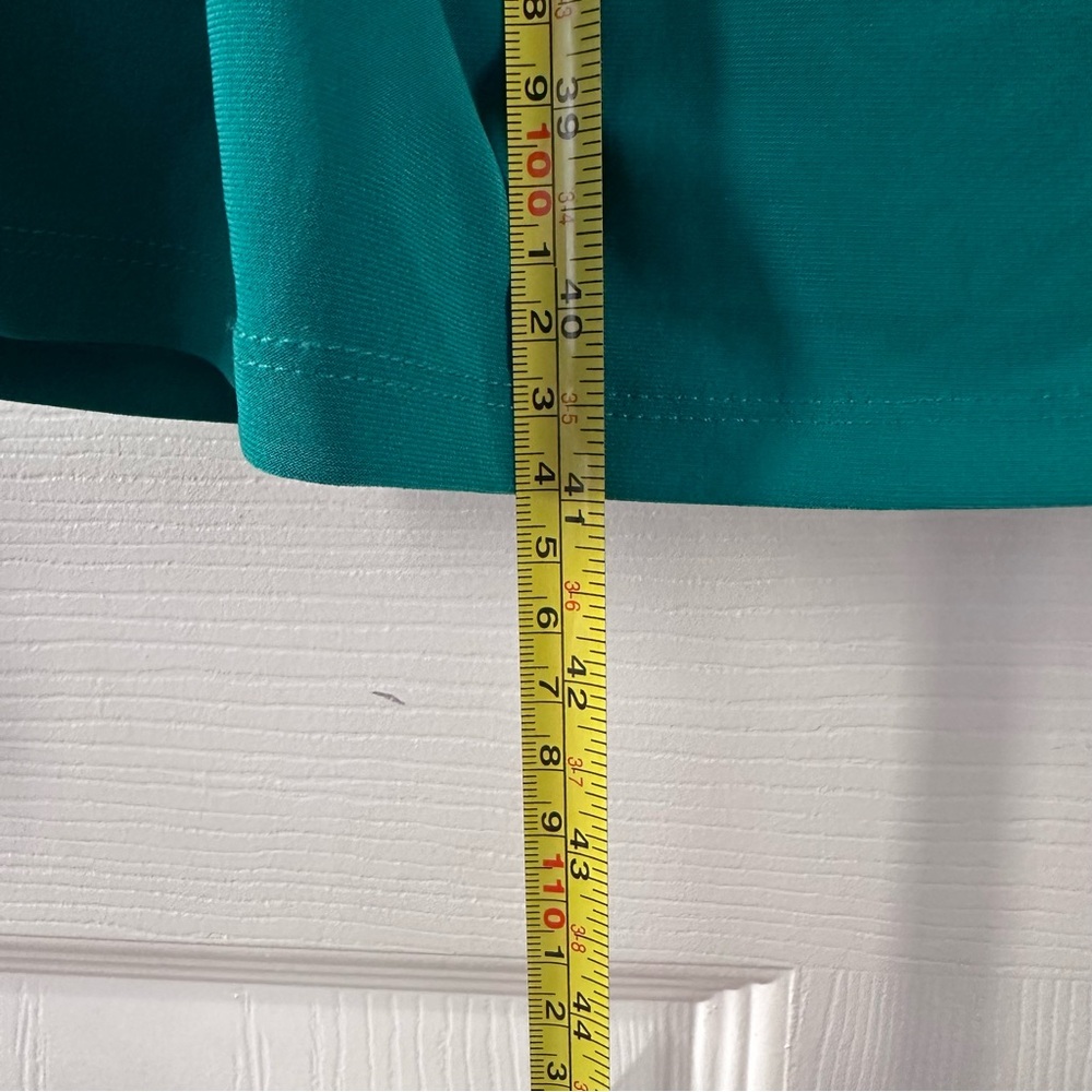 Lauren Ralph Lauren Ruched Knot Front Cocktail Sheath Dress Green Size 14 Formal - Picture 5 of 9